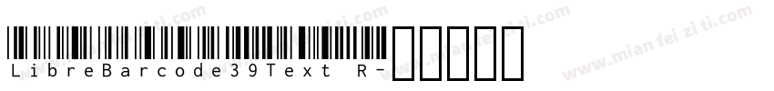 LibreBarcode39Text R字体转换